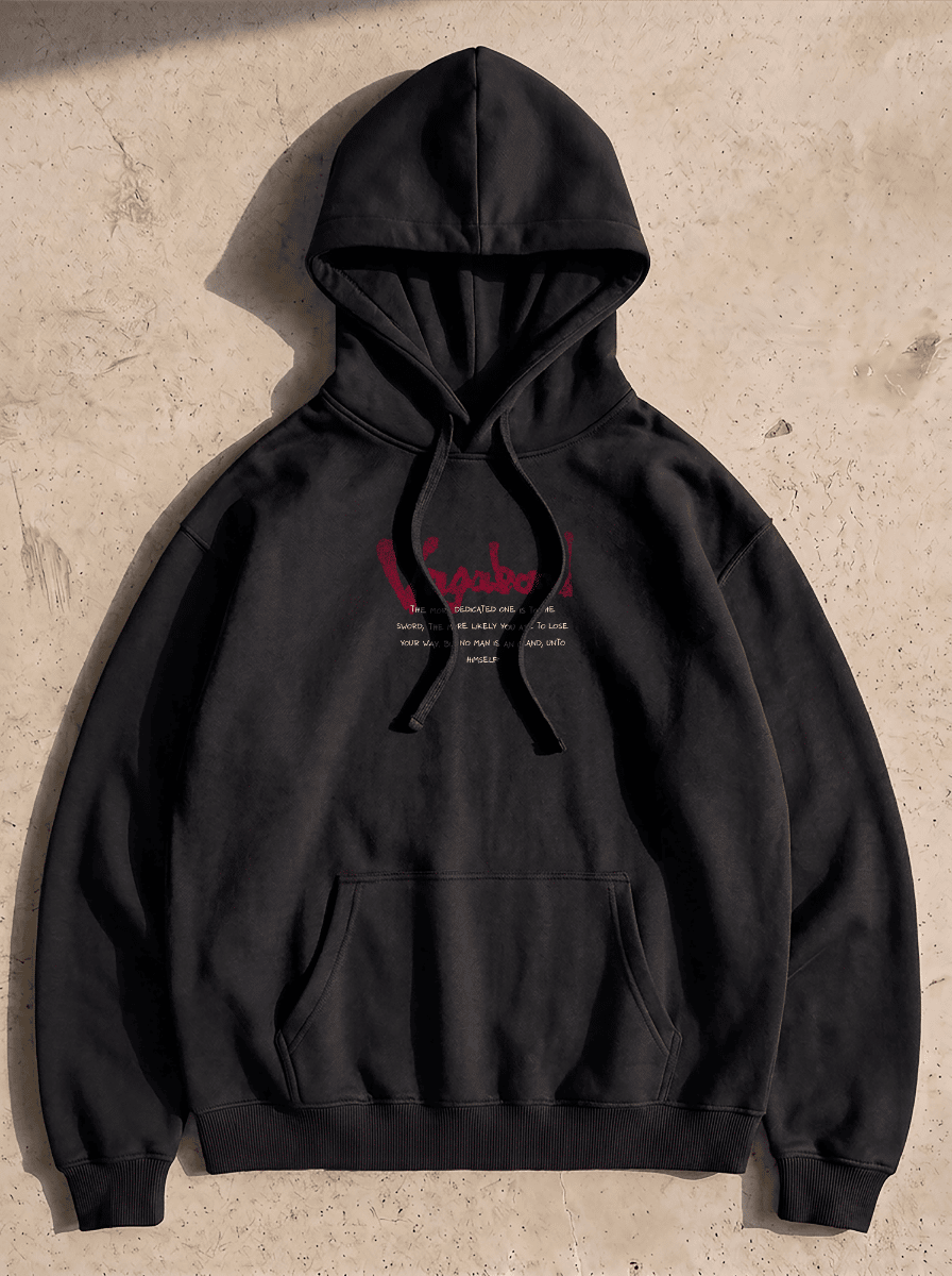 Hoodie Oversize – Retro musachi – Black