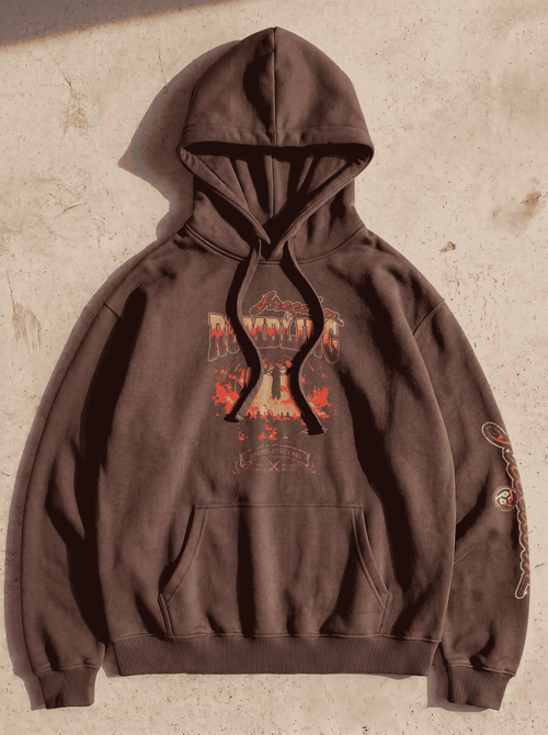 Hoodie Oversize – Rumbling – Brown