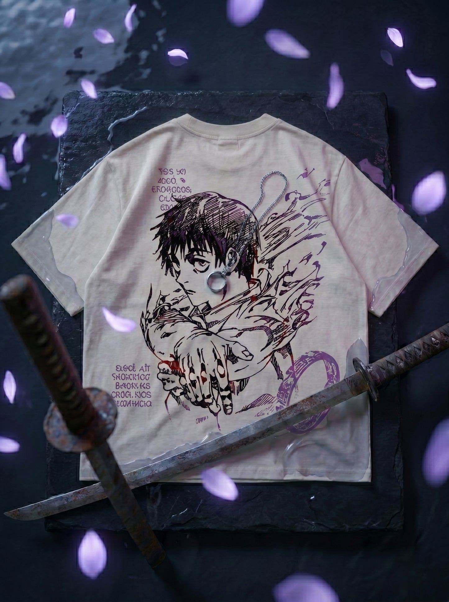 T-Shirt Oversize Heavyweight – Yuta  – 100% Coton – Noir