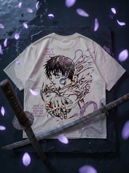 T-Shirt Oversize Heavyweight – Yuta  – 100% Coton – Noir