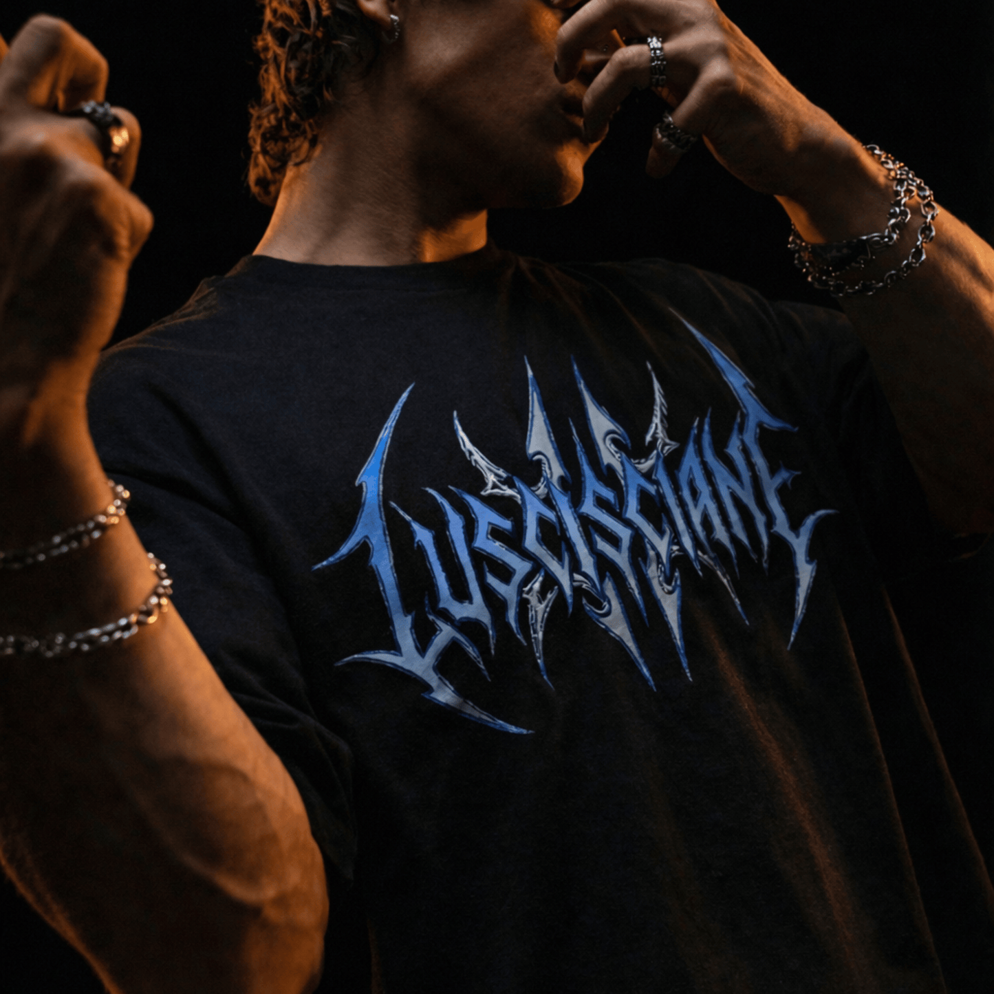 Luscisciane Abyssal Skull Heavyweight Oversize T-Shirt