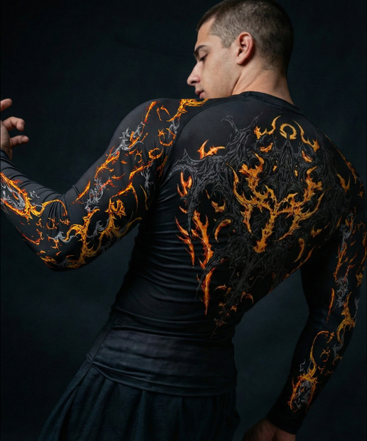 Luscisciane Phoenix Compression Shirt | LONG SLEEVE