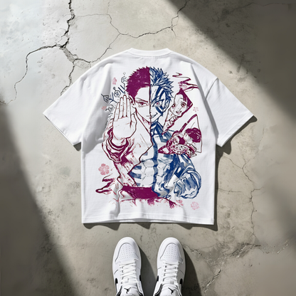 T-shirt Oversize Heavyweight Akaza – Demon Slayer | 100% Coton