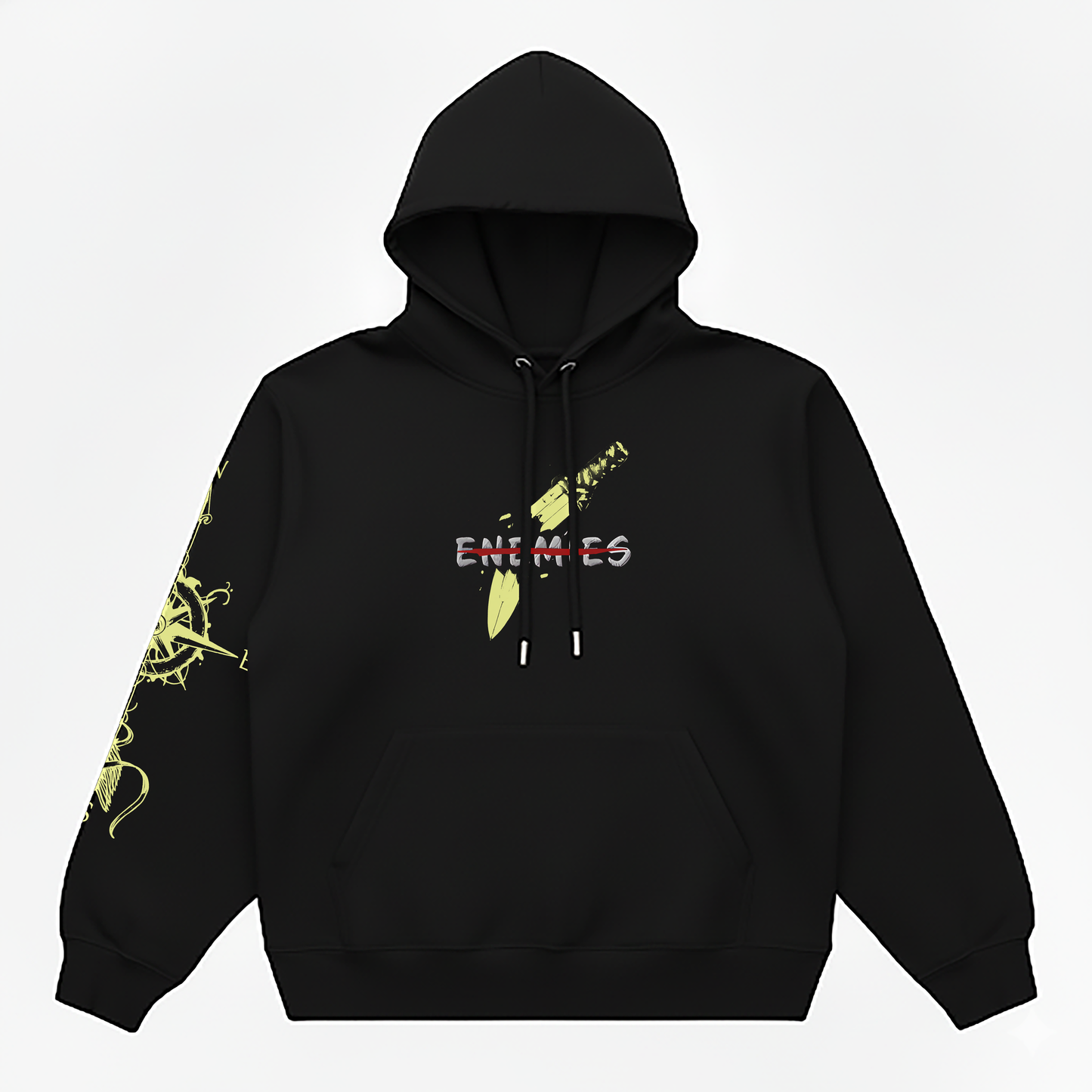 Hoodie Oversize Heavyweight 340GSM – Vinland Saga™ – 100% Coton Premium – Noir