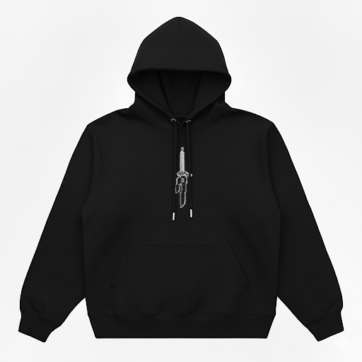 Hoodie Oversize Heavyweight 340GSM – Toji Fushiguro Jujutsu Kaisen™ – 100% Coton Premium – Noir