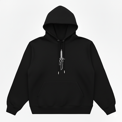 Hoodie Oversize Heavyweight 340GSM – Toji Fushiguro Jujutsu Kaisen™ – 100% Coton Premium – Noir