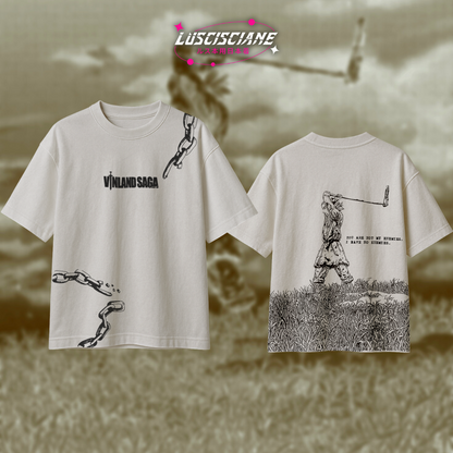 T-shirt Oversize Heavyweight Thorfinn – Vinland Saga | 100% Coton 240gsm