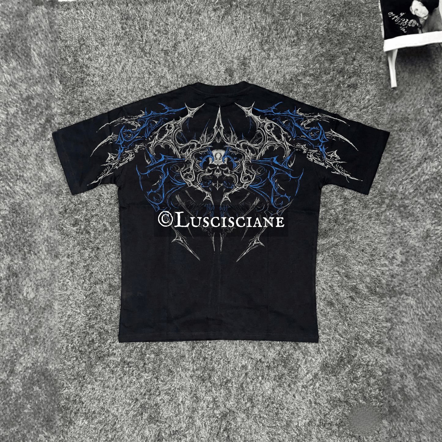 Luscisciane Abyssal Skull Heavyweight Oversize T-Shirt