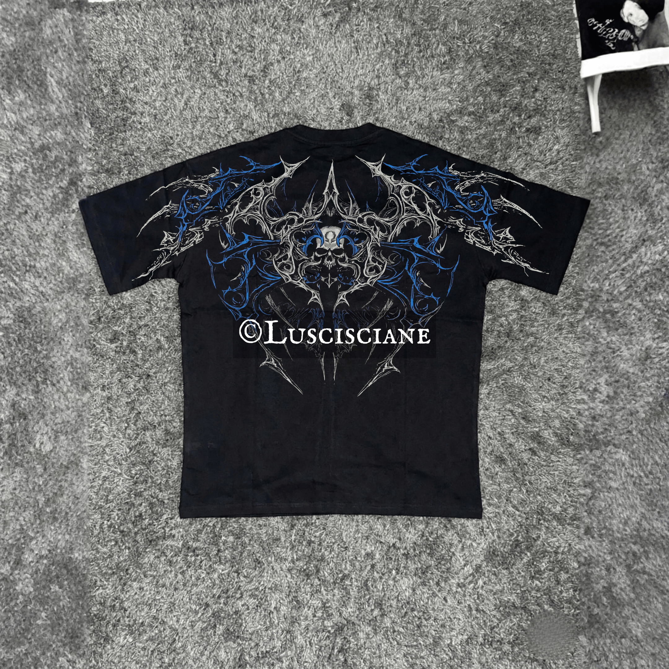Luscisciane Abyssal Skull Heavyweight  T-Shirt