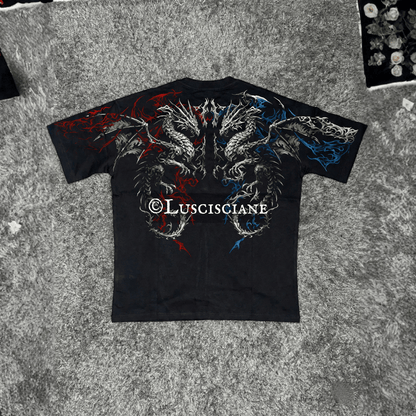 Luscisciane Twin Calamity Heavyweight Oversize T-Shirt