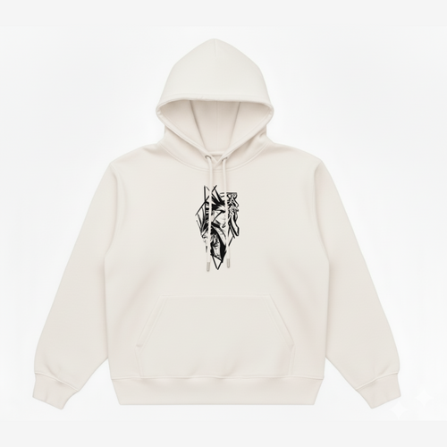 Hoodie Oversize – Zaraki Kenpachi – Beige