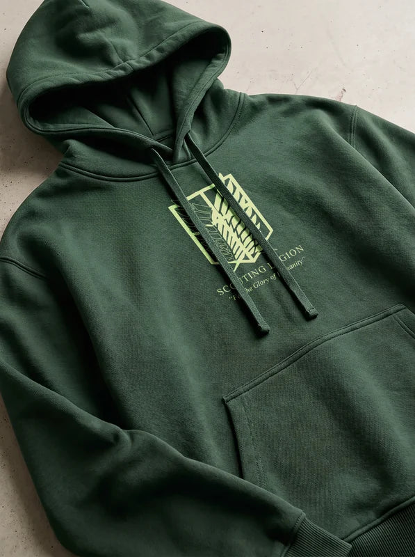 Attack on Titan Green Oversized Hoodie