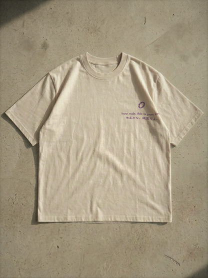 T-Shirt Oversize Heavyweight – Yuta  – 100% Coton – Noir