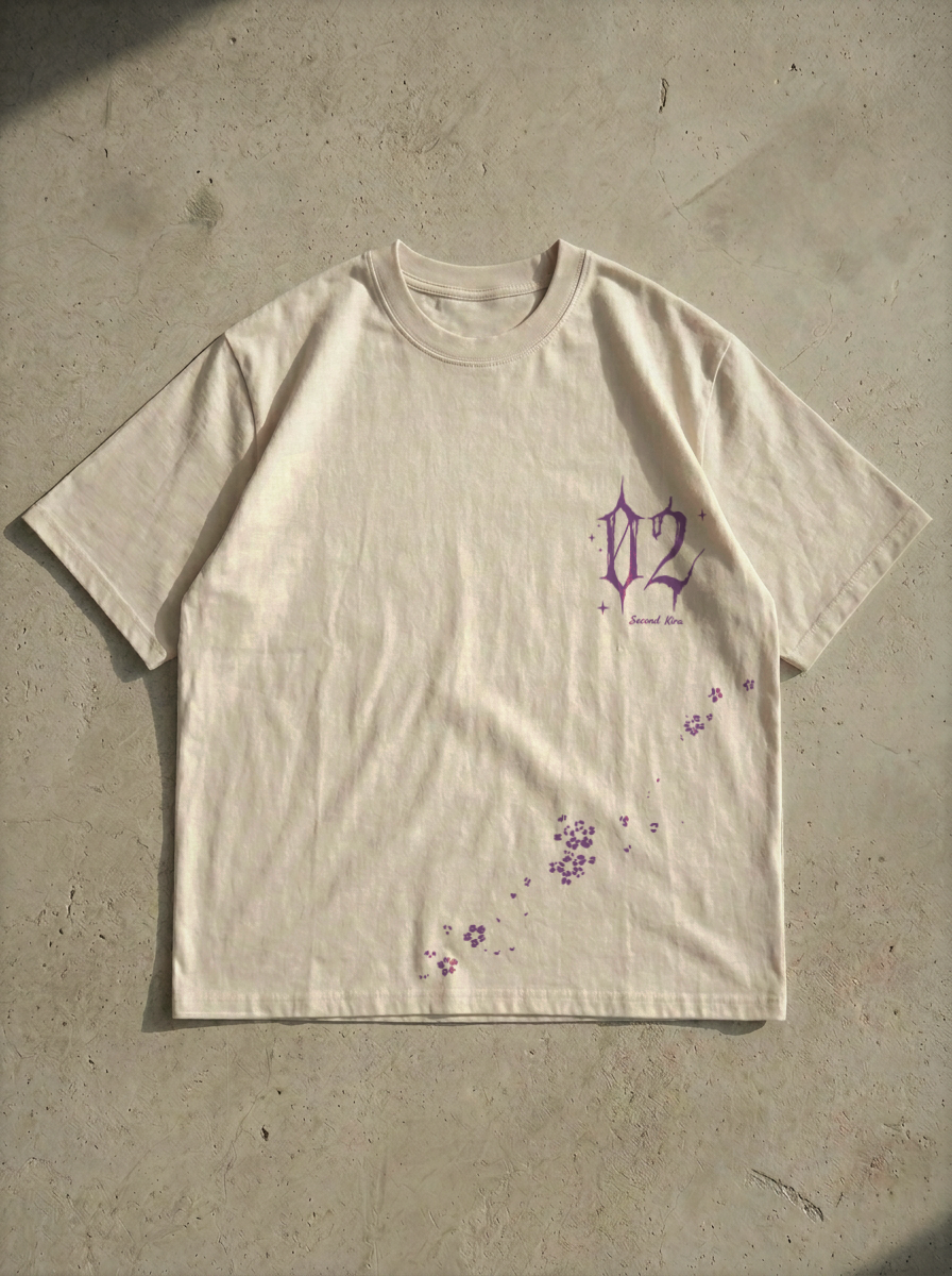 T-Shirt Oversize Heavyweight Death note Misa Amane - Blanc