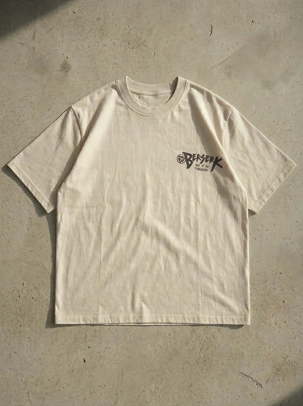 T-Shirt Oversize Heavyweight – Band Of The Hawk Berserk –  Blanc
