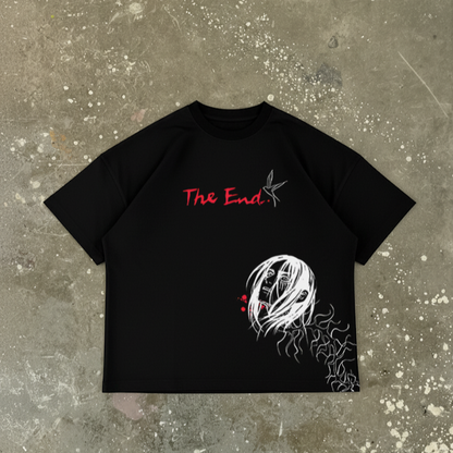 T-Shirt Oversize Heavyweight 240GSM – Eren Yeager Attack on Titan™ – 100% Coton Premium – Noir
