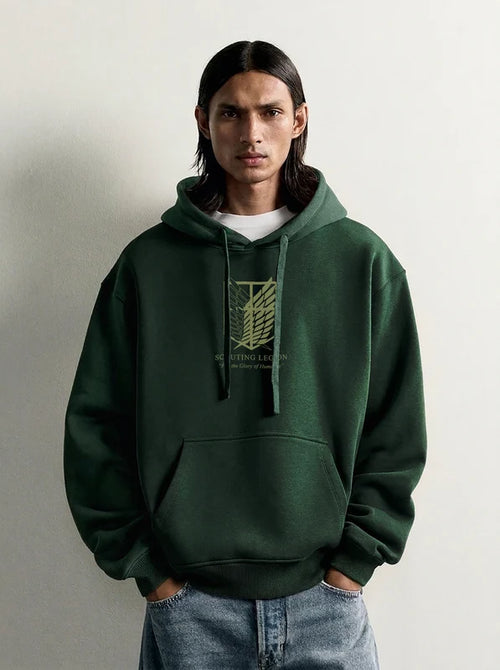 Attack on Titan Green Oversized Hoodie