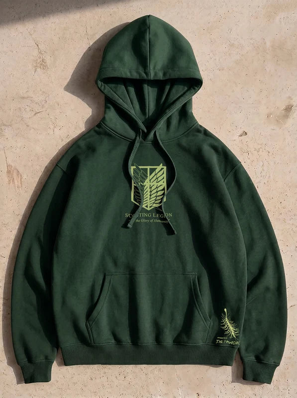 Attack on Titan Green Oversized Hoodie