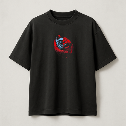 T-Shirt Oversize Heavyweight – Griffith Berserk  – 100% Coton – Noir