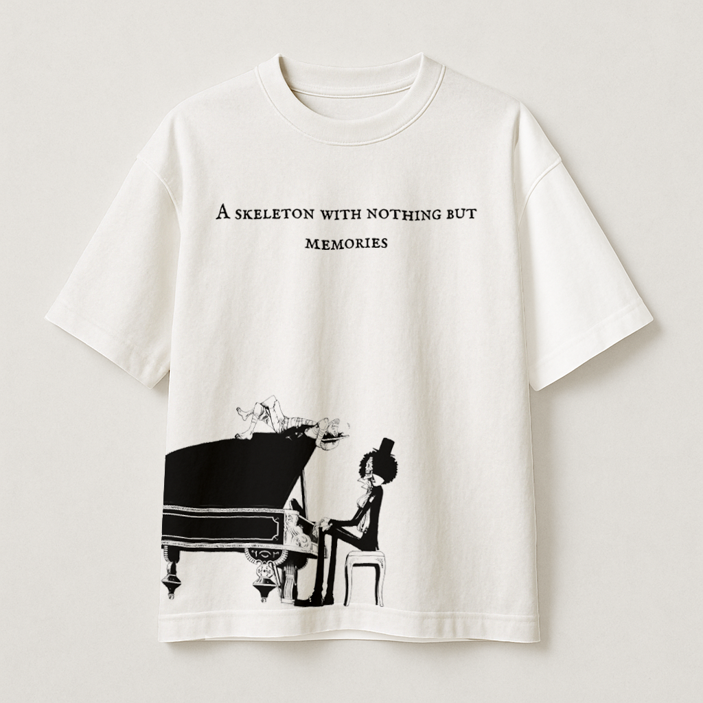 T-Shirt Oversize Heavyweight 240GSM – Brook One Piece™ – 100% Coton Premium – Blanc