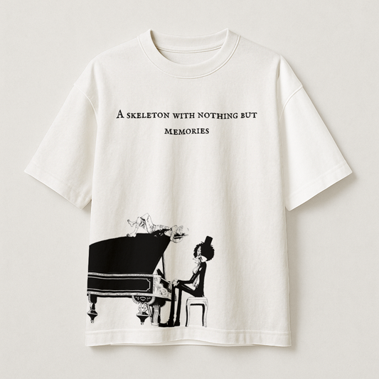 T-Shirt Oversize Heavyweight 240GSM – Brook One Piece™ – 100% Coton Premium – Blanc