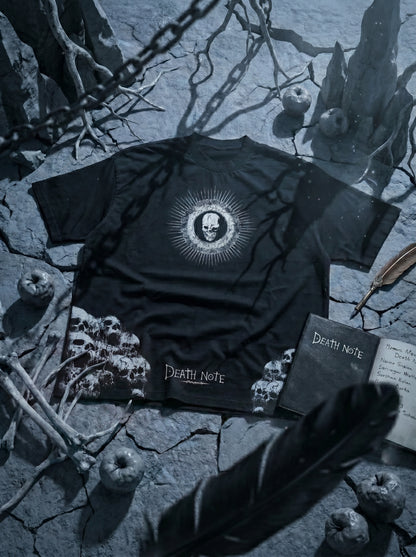 T-Shirt Oversize Heavyweight Death note Ryuk - 100% Coton Noir