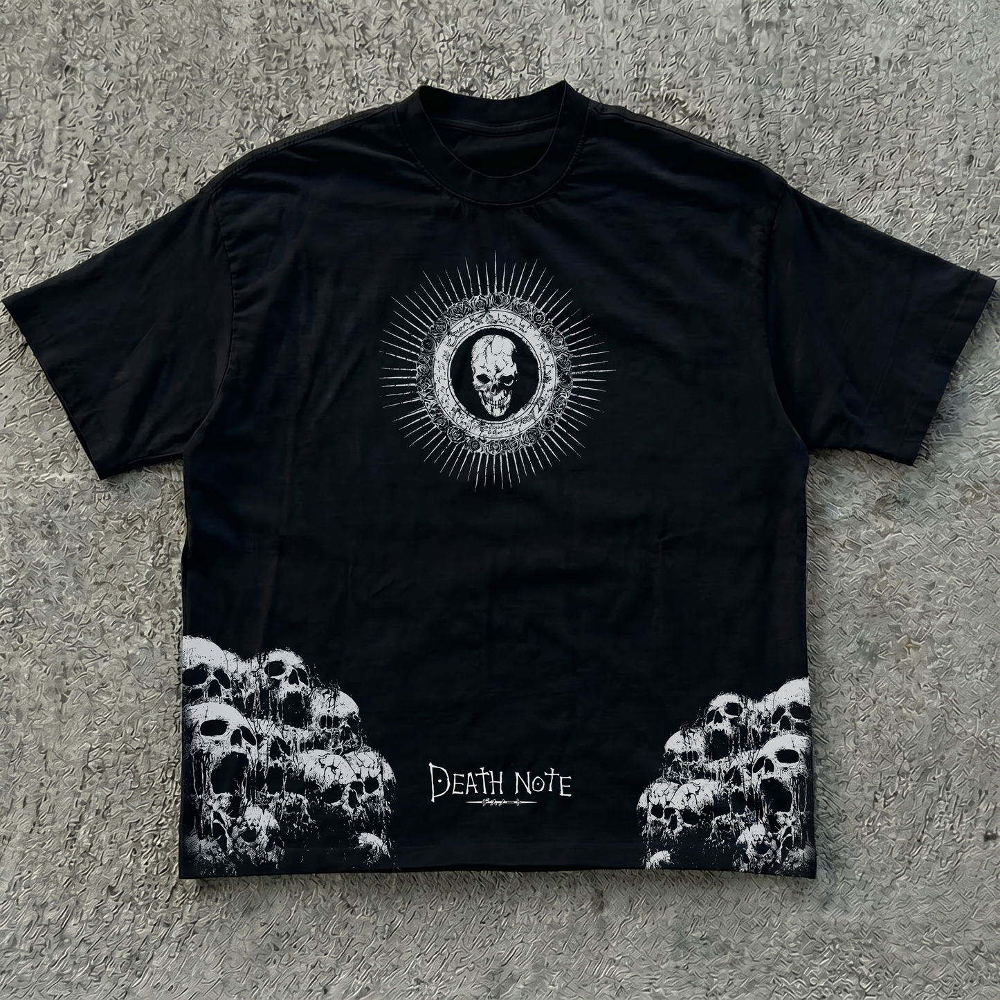 T-Shirt Oversize Heavyweight Death note Ryuk - 100% Coton Noir