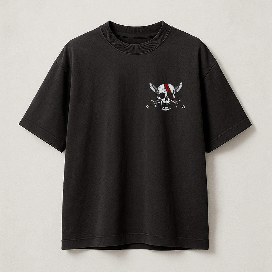 T-Shirt Oversize Heavyweight 240GSM – Shanks One Piece™ – 100% Coton Premium – Noir