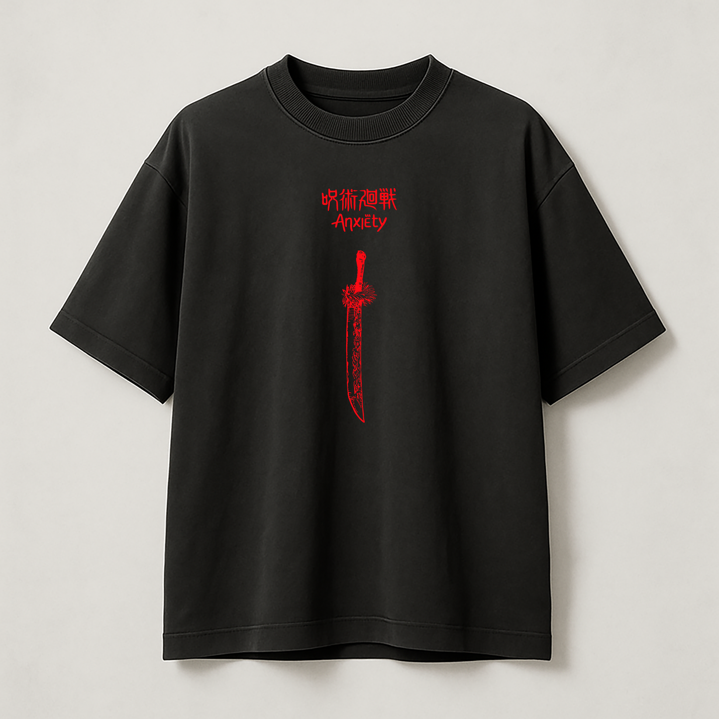 T-Shirt Oversize Heavyweight – Maki Jujutsu Kaisen – 100% Coton – Noir