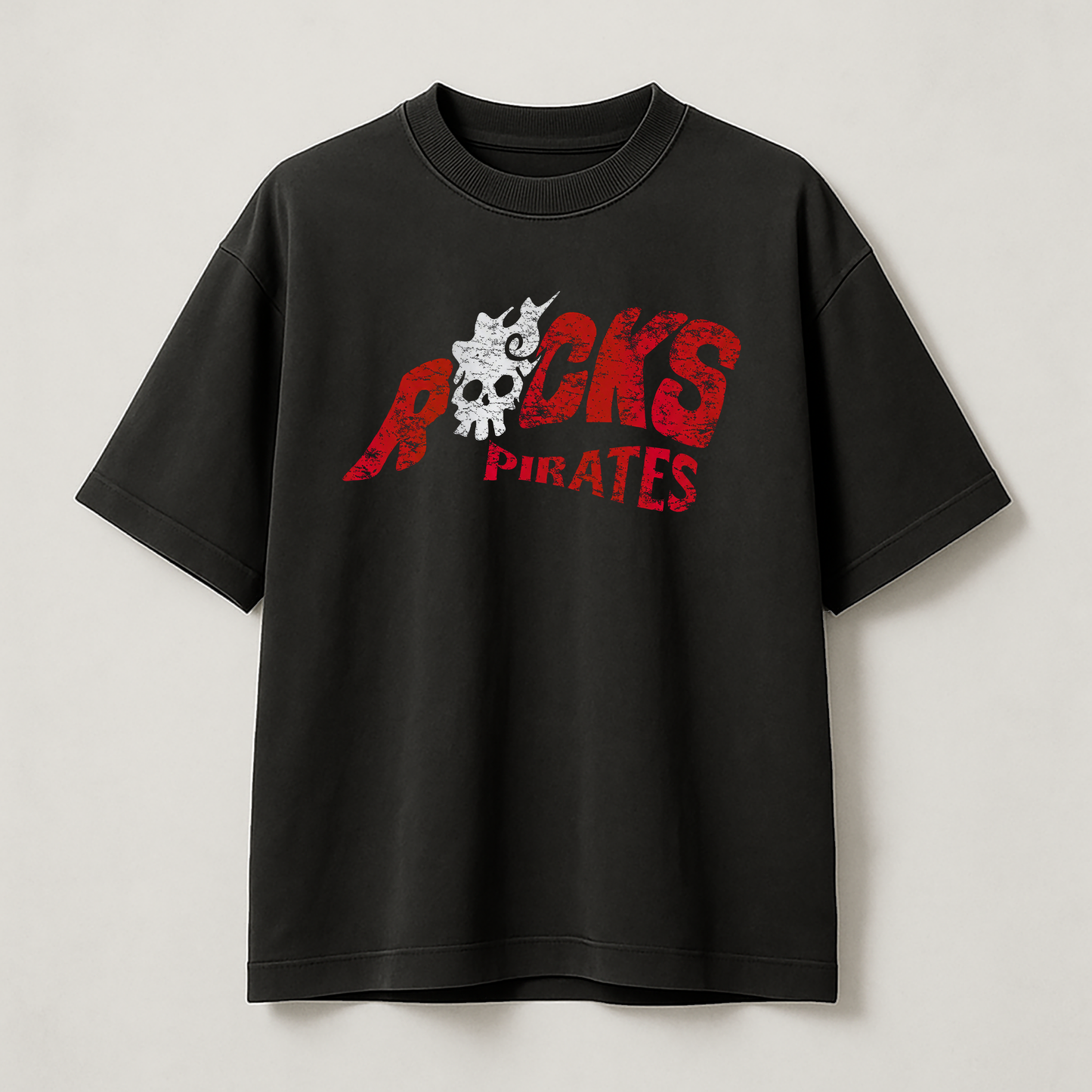 T-Shirt Heavyweight Oversize - Rocks D. Xebec (Noir)
