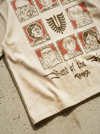 T-Shirt Oversize Heavyweight – Band Of The Hawk Berserk –  Blanc