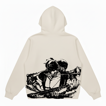 Hoodie Oversize Premium Zoro One Piece™ – Beige Sable